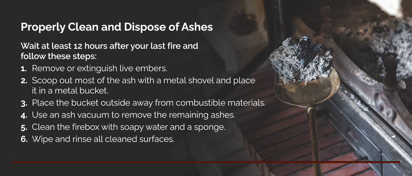 Properly Clean and Dispose of Ashes