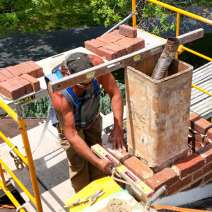 Chimney rebuilding in Gettysburg, PA